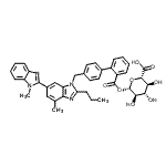 CAS#: 250780-40-6, 1-O-({4'-[(1,7'-Dimethyl-2'-Propyl-1H,3'H-2,5'-Bibenzimidazol-3'-Yl)Methyl]-2-Biphenylyl}Carbonyl)-beta-D-Glucopyranuronic Acid