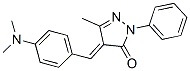 CAS 登录号：25111-96-0， 4-[[4-(二甲基氨基)苯基]亚甲基]-2,4-二氢-5-甲基-2-苯基-3H-吡唑-3-酮