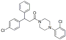 CAS 登录号：25174-66-7， 1-[4-(2-氯苯基)-1-哌嗪基]-3-(4-氯苯基)-3-苯基-1-丙酮