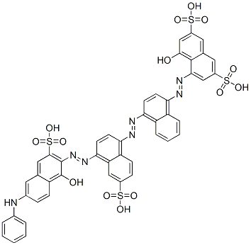 CAS#: 25180-11-4, 4-Hydroxy-5-[[4-[[4-[[1-Hydroxy-6-(Phenylamino)-3-Sulpho-2-Naphthyl]Azo]-6-Sulphonaphthyl]Azo]Naphthyl]Azo]Naphthalene-2,7-Disulphonic Acid
