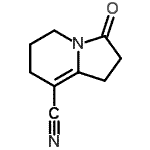CAS#: 251986-10-4, 3-Oxo-1,2,3,5,6,7-Hexahydro-8-Indolizinecarbonitrile