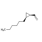 CAS 登录号：252009-68-0， (1R,2S)-2-己基环丙烷-1-甲醛