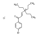 CAS 登录号：252367-64-9， (1E)-3-(4-溴苯基)-3-氧代-N,N,N-三丙基-1-丙烯-1-氯化铵