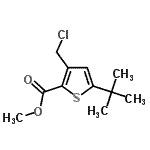 CAS#: 252914-61-7, Methyl 3-(Chloromethyl)-5-(2-Methyl-2-Propanyl)-2-Thiophenecarboxylate