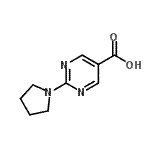 CAS#: 253315-06-9, 2-(1-Pyrrolidinyl)-5-Pyrimidinecarboxylic Acid