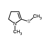 CAS 登录号：25355-52-6， 1-甲基-5-(甲硫基)-2,3-二氢-1H-吡咯