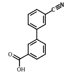 CAS # 253678-93-2, 3'-Cyano-3-Biphenylcarboxylic Acid