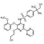 CAS#: 253688-60-7, N-[6-(2-Hydroxyethoxy)-5-(2-Methoxyphenoxy)-2,2'-Bipyrimidin-4-Yl]-4-(1-Hydroxy-2-Methyl-2-Propanyl)Benzenesulfonamide