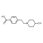 CAS#: 25437-94-9, 4-[2-(4-Hydroxy-1-Piperidinyl)Ethyl]Benzoic Acid