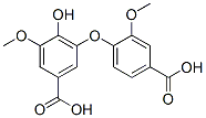 CAS 登录号:2555-99-9, 3-(4-羧基-2-甲氧基苯氧基)-4-羟基-5-甲氧基苯甲酸