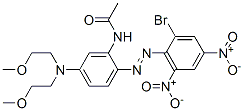 CAS 登录号：25594-47-2， N-[5-[二(2-甲氧基乙基)氨基]-2-[(2-溴-4,6-二硝基苯基)偶氮]苯基]乙酰胺