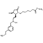 CAS#: 256382-08-8, Methyl 4-({2-[(1R,2R,3S)-3-Hydroxy-2-{(1E)-3-Hydroxy-4-[3-(Methoxymethyl)Phenyl]-1-Buten-1-Yl}-5-Oxocyclopentyl]Ethyl}Sulfanyl)Butanoate