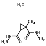 CAS 登录号：256413-14-6， 1-甲基-1,2-环丙烷二甲酸二酰肼水合物(1:1)