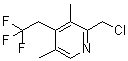 CAS 登录号:256642-27-0, 2-(氯甲基)-3,5-二甲基-4-(2,2,2-三氟乙基)吡啶