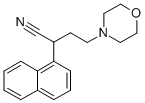 CAS 登录号：2572-75-0， 4-吗啉-4-基-2-萘-1-基丁腈