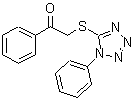 CAS 登录号：25746-67-2， 1-苯基-2-[(1-苯基-1H-四唑-5-基)硫基]乙酮