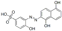 CAS 登录号：25747-07-3， 3-[(1,5-二羟基-2-萘基)偶氮]-4-羟基苯磺酸
