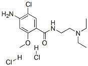 CAS 登录号:2576-84-3, 4-氨基-5-氯-N-(2-二乙基氨基乙基)-2-甲氧基苯甲酰胺二盐酸盐