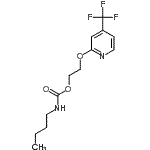 CAS#: 257625-14-2, 2-{[4-(Trifluoromethyl)-2-Pyridinyl]Oxy}Ethyl Butylcarbamate
