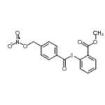 CAS#: 258278-64-7, Methyl 2-({4-[(Nitrooxy)Methyl]Benzoyl}Sulfanyl)Benzoate