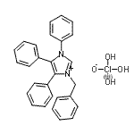 CAS 登录号：25893-90-7， 3-苄基-1,4,5-三苯基咪唑鎓高氯酸盐