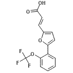 CAS 登录号：259196-57-1， (2E)-3-{5-[2-(三氟甲氧基)苯基]-2-呋喃基}丙烯酸