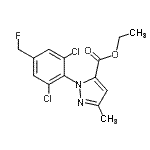 CAS#: 259243-71-5, Ethyl 1-[2,6-Dichloro-4-(Fluoromethyl)Phenyl]-3-Methyl-1H-Pyrazole-5-Carboxylate