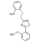 CAS#: 259252-11-4, 2-({[5-(2-Methoxyphenyl)-1,2,4-Oxadiazol-3-Yl]Methyl}Sulfanyl)Aniline