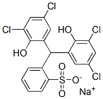 CAS 登录号：25942-40-9， 2-[二(3,5-二氯-2-羟基苯基)甲基]苯磺酸钠