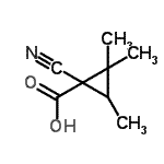 CAS 登录号：259823-88-6， 1-氰基-2,2,3-三甲基环丙烷羧酸