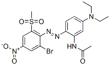 CAS 登录号：25986-44-1， N-(2-((2-溴-6-(甲基磺酰基)-4-硝基苯基)偶氮)-5-(二乙基氨基)苯基)-乙酰胺