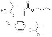 CAS#: 25987-66-0, 2-Methyl-2-Propenoic Acid Polymers Polymer With Butyl 2-Propenoate, Ethenylbenzene And Methyl 2-Methyl-2-Propenoate
