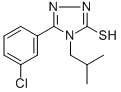 CAS#: 26028-64-8, 5-(3-Chlorophenyl)-2,4-Dihydro-4-(2-Methylpropyl)-3H-1,2,4-Triazole-3-Thione