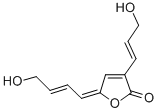 CAS 登录号:26047-03-0, 5-(4-羟基-2-丁烯亚基)-3-(3-羟基-1-丙烯基)呋喃-2(5H)-酮