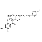 CAS#: 260779-88-2, 4-Amino-5-Chloro-N-{(3R,4S)-1-[3-(4-Fluorophenoxy)Propyl]-3-Methoxy-4-Piperidinyl}-2-Methoxybenzamide