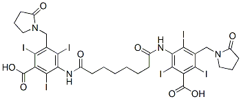 CAS#: 26090-49-3, 3-[7-[[3-Carboxy-2,4,6-Triiodo-5-[(2-Oxopyrrolidin-1-Yl)Methyl]Phenyl]Carbamoyl]Heptanoylamino]-2,4,6-Triiodo-5-[(2-Oxopyrrolidin-1-Yl)Methyl]Benzoic Acid