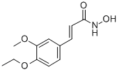 CAS 登录号:26228-02-4, 3-(4-乙氧基-3-甲氧基苯基)-2-丙烯氧肟酸
