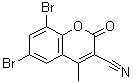 CAS#: 262590-95-4, 6,8-Dibromo-4-Methyl-2-Oxo-2H-Chromene-3-Carbonitrile