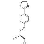 CAS 登录号：263015-85-6， 2-[4-(4,5-二氢-1,3-噻唑-2-基)苯氧基]-N'-羟基乙脒