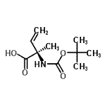 CAS#: 263017-10-3, (2R)-2-Methyl-2-({[(2-Methyl-2-Propanyl)Oxy]Carbonyl}Amino)-3-Butenoic Acid
