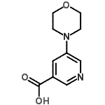 CAS#: 263270-06-0, 5-(4-Morpholinyl)Nicotinic Acid