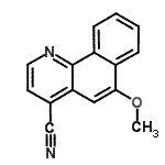 CAS 登录号：263545-00-2， 6-甲氧基苯并[h]喹啉-4-甲腈