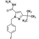 CAS 登录号:263762-14-7, 1-(4-氟苄基)-3-(2-甲基-2-丙基)-1H-吡唑-5-甲酰肼