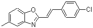 CAS 登录号：2639-35-2， 2-[(E)-2-(4-氯苯基)乙烯基]-5-甲基-1,3-苯并恶唑