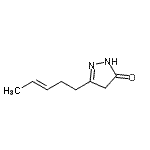 CAS#: 264209-19-0, 5-[(3E)-3-Penten-1-Yl]-2,4-Dihydro-3H-Pyrazol-3-One