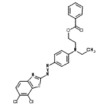 CAS#: 26460-21-9, 2-[4-[(6,7-Dichloro-1,3-Benzothiazol-2-Yl)Azo]-N-Ethyl-Anilino]Ethyl Benzoate