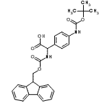 CAS#: 265321-13-9, {[(9H-Fluoren-9-Ylmethoxy)Carbonyl]Amino}[4-({[(2-Methyl-2-Propanyl)Oxy]Carbonyl}Amino)Phenyl]Acetic Acid