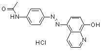 CAS#: 26644-97-3, N-[4-[(8-Hydroxy-5-Quinolinyl)Azo]Phenyl]-Acetamide Monohydrochloride