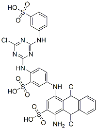 CAS#: 26763-68-8, 1-Amino-4-[[4-[[4-Chloro-6-[(3-Sulfophenyl)Amino]-1,3,5-Triazin-2-Yl]Amino]-3-Sulfo-Phenyl]Amino]-9,10-Dioxo-Anthracene-2-Sulfonic Acid