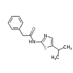 CAS 登录号：267654-00-2， N-(5-异丙基-1,3-噻唑-2-基)-2-苯基乙酰胺